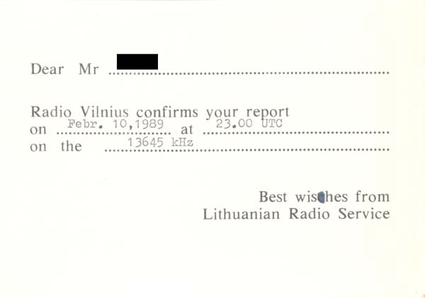 Radio Vilnius Data