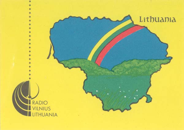Radio Vilnius QSL 1992